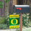 Oregon Ducks Garden Flag and Mailbox Post Pole Mount Holder Set