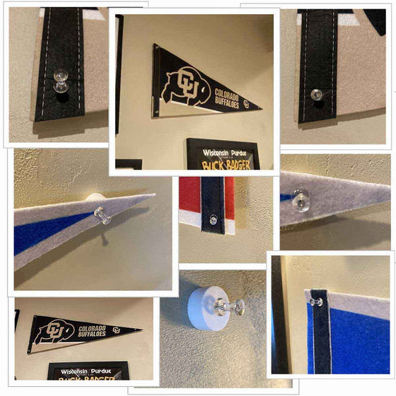 Boston Bruins Pennant Flag and Wall Tack Pads Mounts