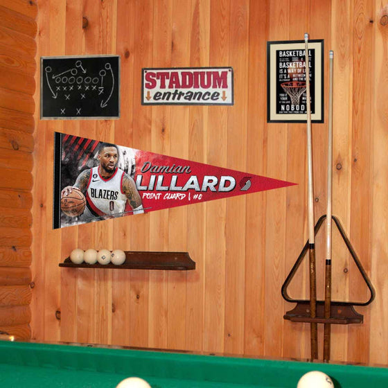 WinCraft Portland Trailbazers Lillard Pennant Flag