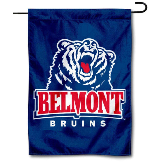 College Flags & Banners Co. Belmont Garden Flag and USA Flag Stand Pole Holder Set