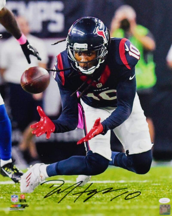 DeAndre Hopkins Autographed Houston Texans 16x20 Close Up PF Photo- JSA W Auth Black