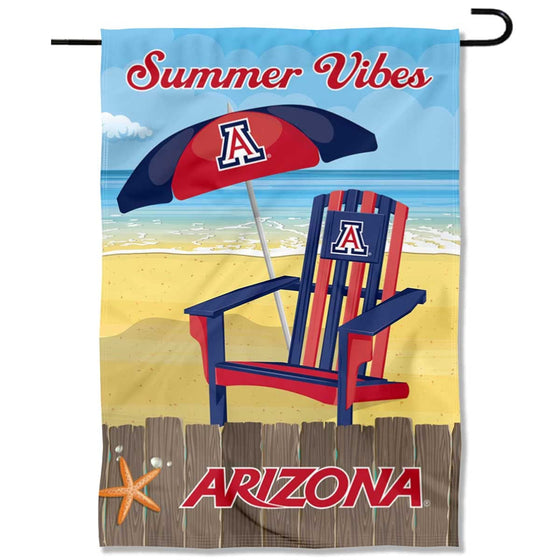 College Flags & Banners Co. Arizona Wildcats Summer Season Vibes Double Sided Garden Yard Flag