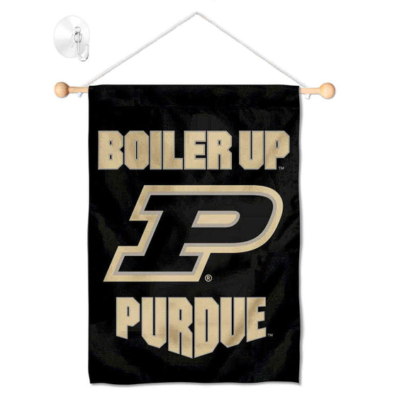 College Flags & Banners Co. Purdue Boilermakers Boiler Up Banner for Windows Doors and Walls