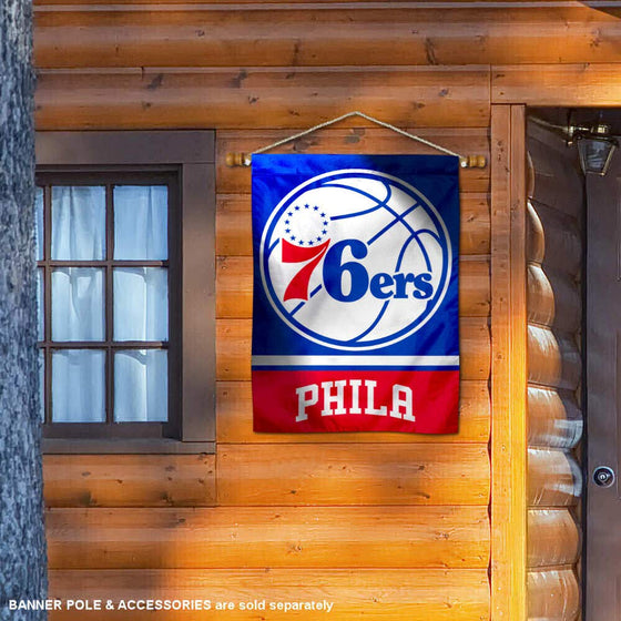 WinCraft Philadelphia 76ers Two Ply and Double Sided House Flag