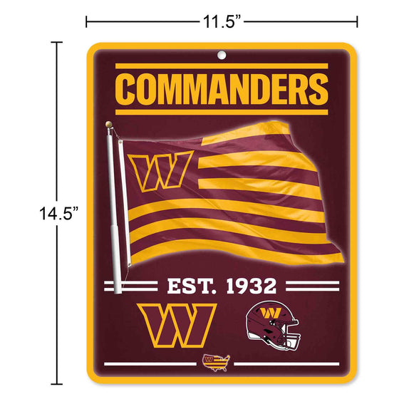 WinCraft Washington Commanders Americana Banner Flag Sign