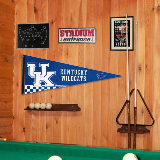 College Flags & Banners Co. Kentucky Wildcats Pennant Flag and Wall Tack Mount Pads