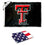 College Flags & Banners Co. Texas Tech Red Raiders Small 2'x3' Flag and USA 3x5 Flag Set