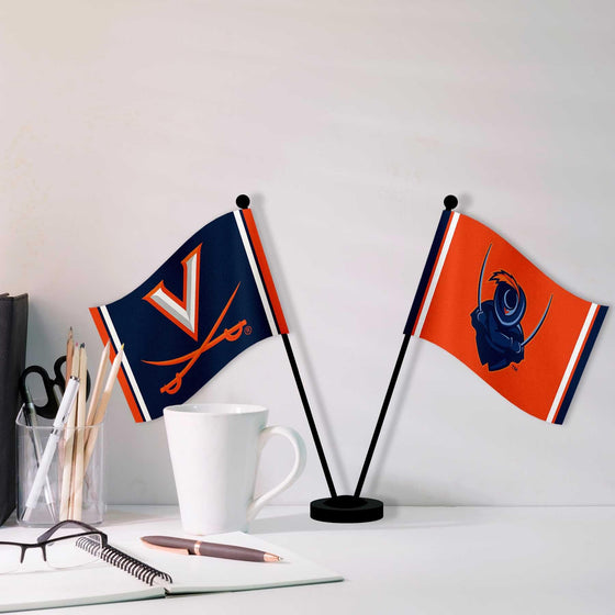 WinCraft Virginia Cavaliers Desk and Table Top Flags