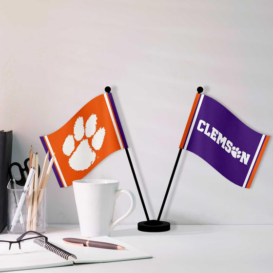 WinCraft Clemson Tigers Desk and Table Top Flags