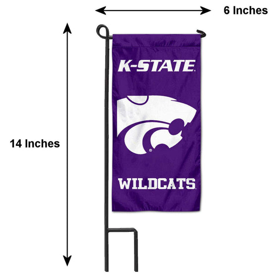 College Flags & Banners Co. Kansas State Wildcats Mini Garden and Flower Pot Flag Topper