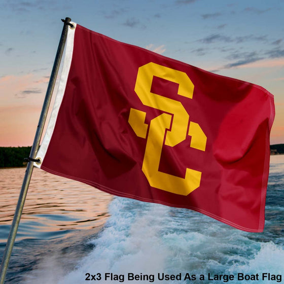 College Flags & Banners Co. USC Trojans Small 2x3 Foot Flag