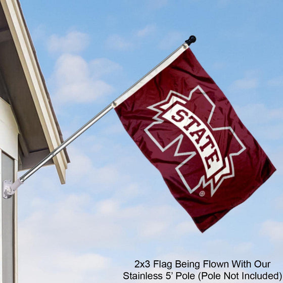 College Flags & Banners Co. Mississippi State Bulldogs 2x3 Foot Flag