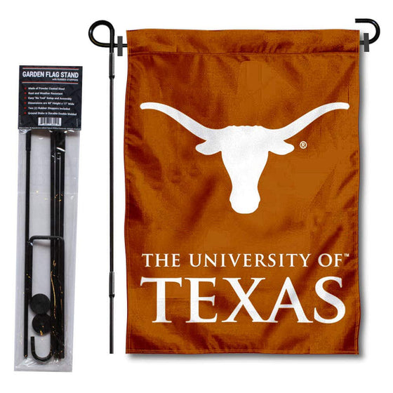 College Flags & Banners Co. Texas Longhorns Garden Flag with Stand Holder