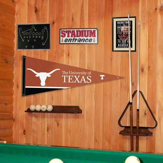 College Flags & Banners Co. Texas Longhorns Pennant Flag and Wall Tack Mount Pads