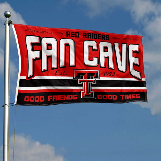 Texas Tech Red Raiders Fan Man Cave Banner Flag