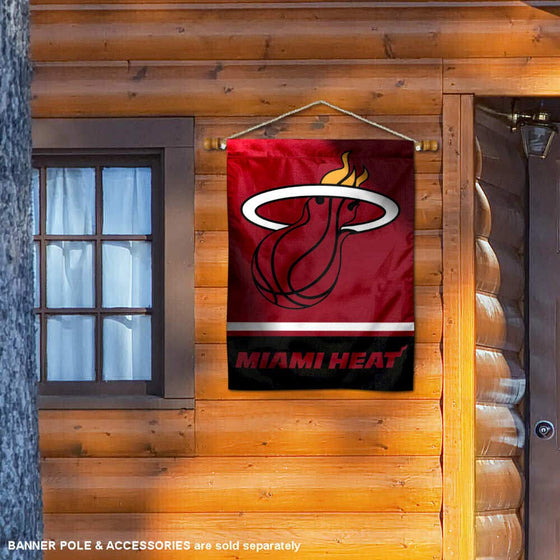 WinCraft Miami Heat Double Sided House Banner Flag