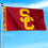 College Flags & Banners Co. USC Trojans Printed Header 3x5 Foot Banner Flag