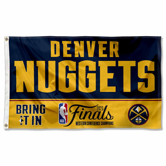 WinCraft Denver Nuggets 2023 Finals Bound Championship Banner Flag