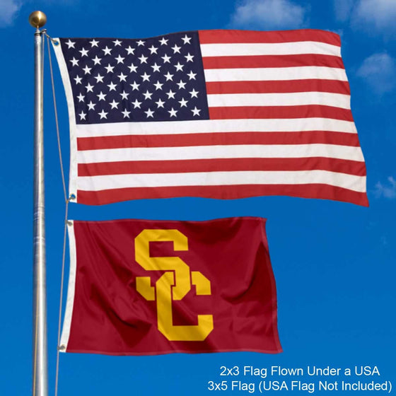 College Flags & Banners Co. USC Trojans Small 2x3 Foot Flag