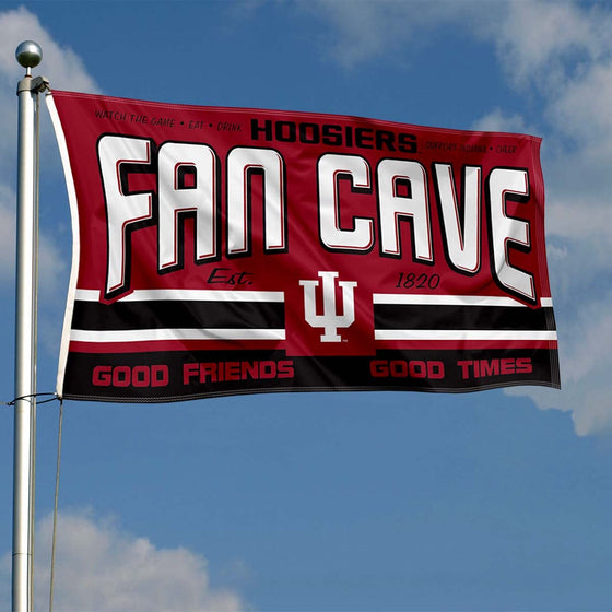 Indiana Hoosiers Fan Man Cave Banner Flag