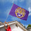 College Flags & Banners Co. Louisiana State LSU Tigers Tiger Head Embroidered and Stitched Nylon Flag