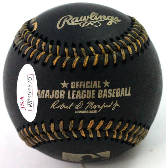 Doc Gooden Autographed Rawlings OML Black Baseball W/ 3 Inscriptions- JSA W Auth