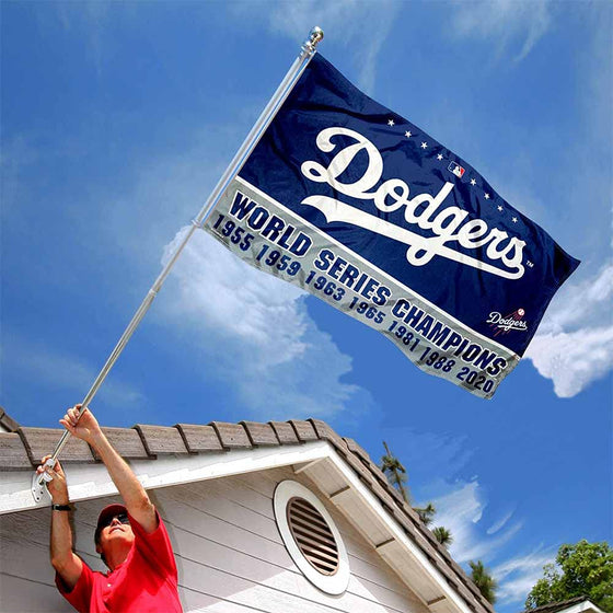 Los Angeles Dodgers 7 Time Champions Banner and Tapestry Wall Tack Pads