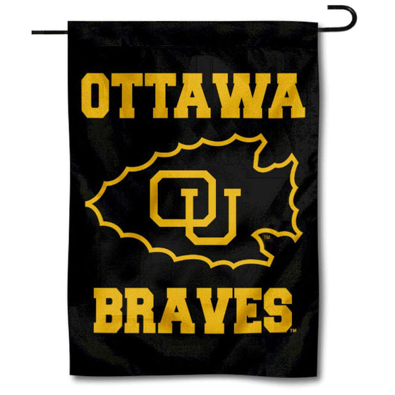 College Flags & Banners Co. Ottawa Braves Garden Flag