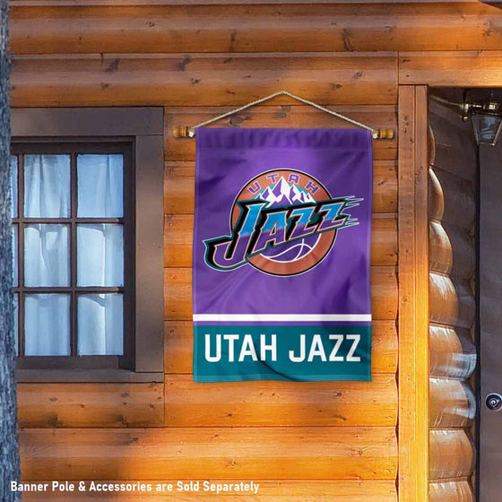 WinCraft Utah Jazz Purple Double Sided House Banner Flag