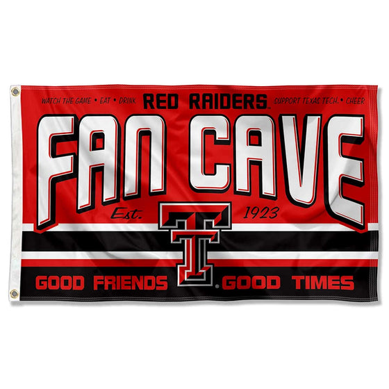 Texas Tech Red Raiders Fan Man Cave Banner Flag