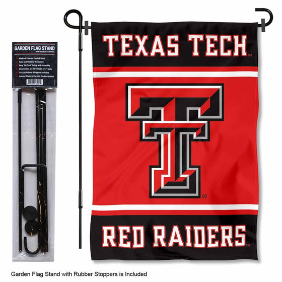 College Flags & Banners Co. Texas Tech Red Raiders Garden Flag with Stand Holder