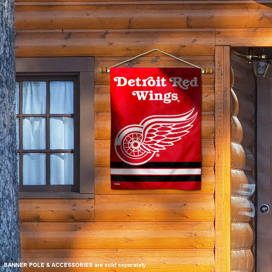 Detroit Red Wings Two Sided House Flag