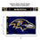 WinCraft Baltimore Ravens Printed Header 3x5 Foot Banner Flag