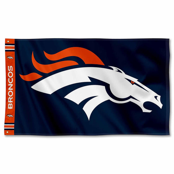 WinCraft Denver Broncos Printed Header 3x5 Foot Banner Flag