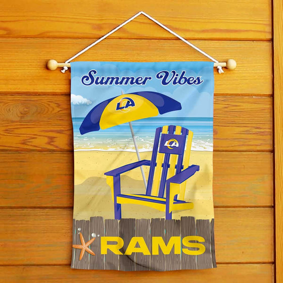 WinCraft Los Angeles Rams Summer Decorative Seasonal Garden Flag Double Sided Banner