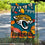 WinCraft Jacksonville Jaguars Fall Leaves Decorative Football Garden Flag Double Sided Banner