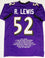 Ray Lewis Autographed Purple Pro Style STAT Jersey - JSA W Auth *2