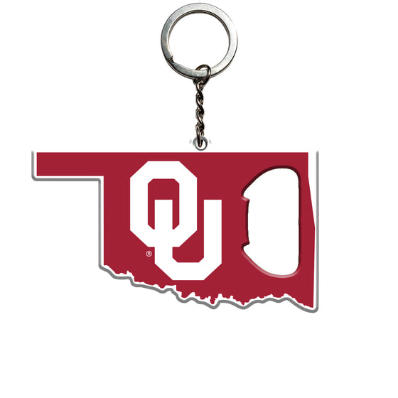 Oklahoma Sooners Keychain Bottle Opener