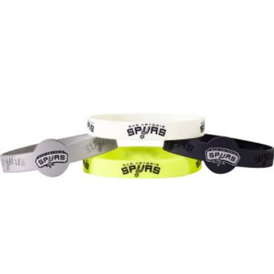 San Antonio Spurs Bracelets - 4 Pack Silicone (CDG)