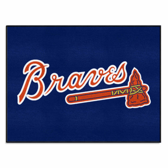 Atlanta Braves All-Star Rug - 34 in. x 42.5 in. "Braves" Logo