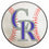 Colorado Rockies Baseball Rug - 27in. Diameter