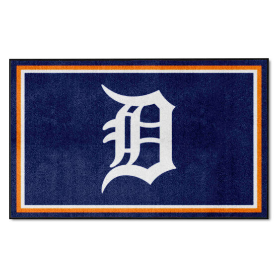 Detroit Tigers 4ft. x 6ft. Plush Area Rug