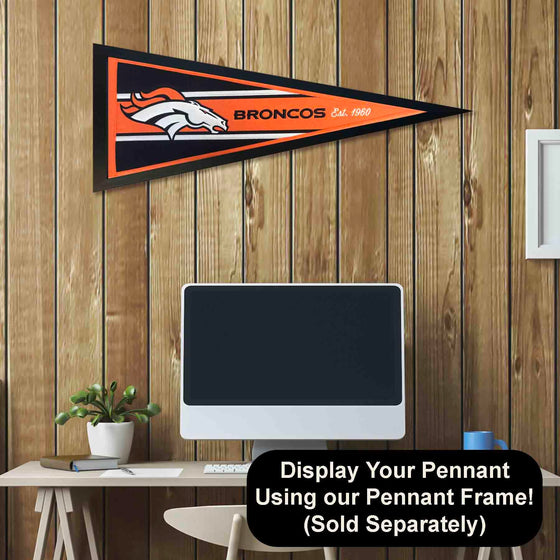 WinCraft Denver Broncos Embroidered and Sewn Pennant