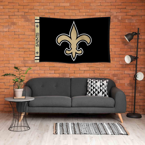 WinCraft New Orleans Saints Printed Header 3x5 Foot Banner Flag