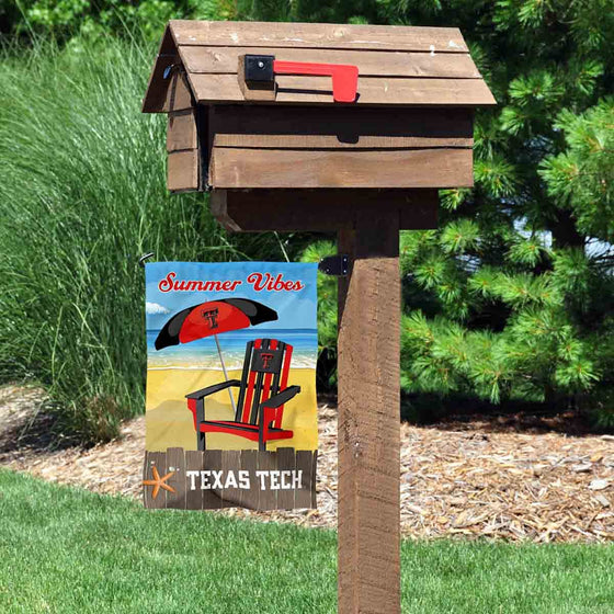 College Flags & Banners Co. Texas Tech Red Raiders Summer Season Vibes Double Sided Garden Yard Flag