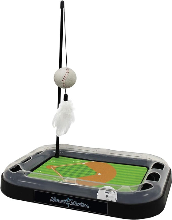 Miami Marlins Baseball Cat Scratcher Toy