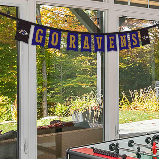 WinCraft Baltimore Ravens Banner String Pennant Flags