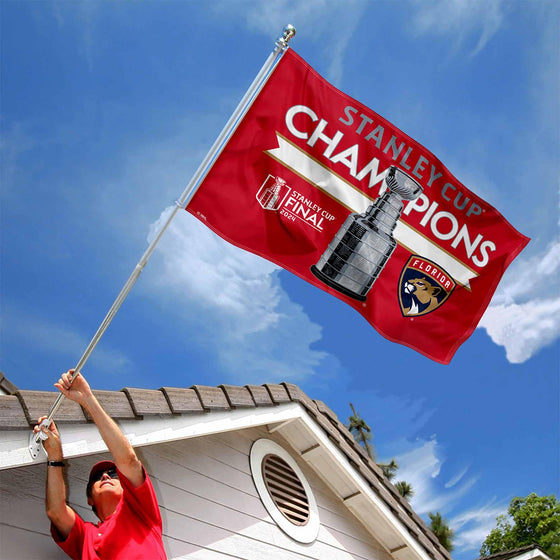 WinCraft Florida Panthers 2024 Stanley Cup Champions Banner Flag