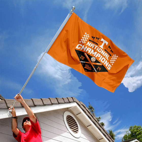 Tennessee Volunteers College Baseball National Champions 2024 3x5 Grommet Flag