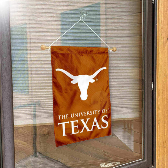 College Flags & Banners Co. Texas Longhorns Wordmark Banner for Windows Doors and Walls